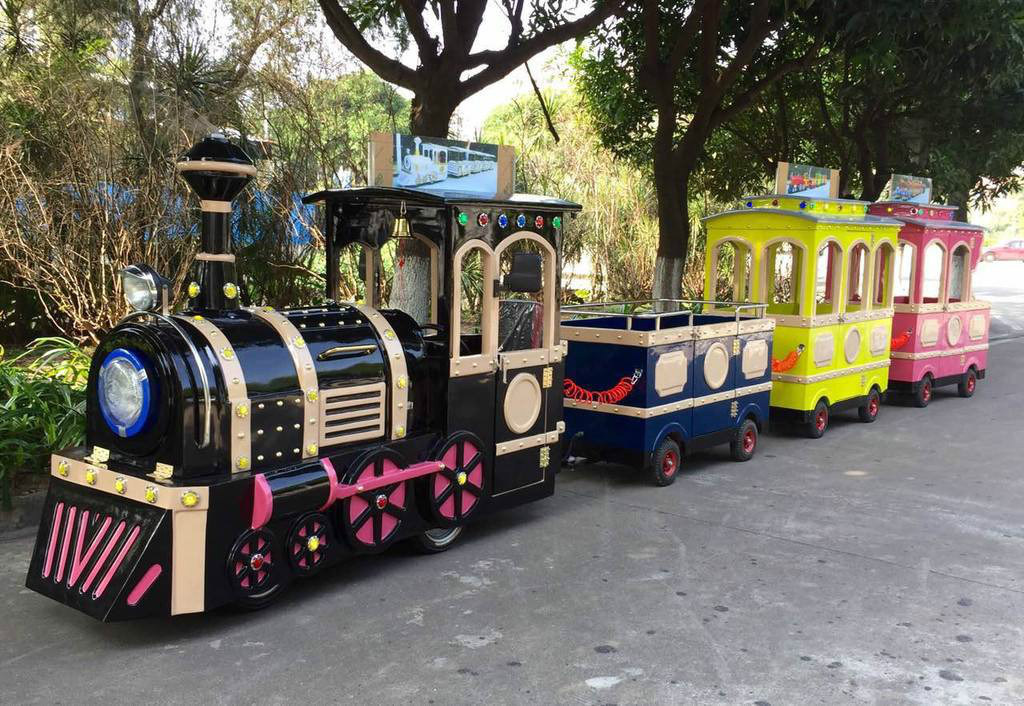 永昌景区广商场无轨观光小火车电动儿童游乐设备小火车可坐人户外玩具